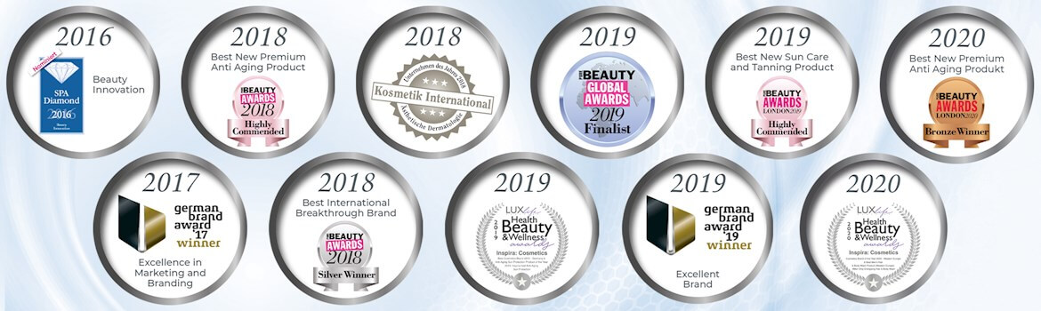 Inspira Cosmetics díjak, elismerések