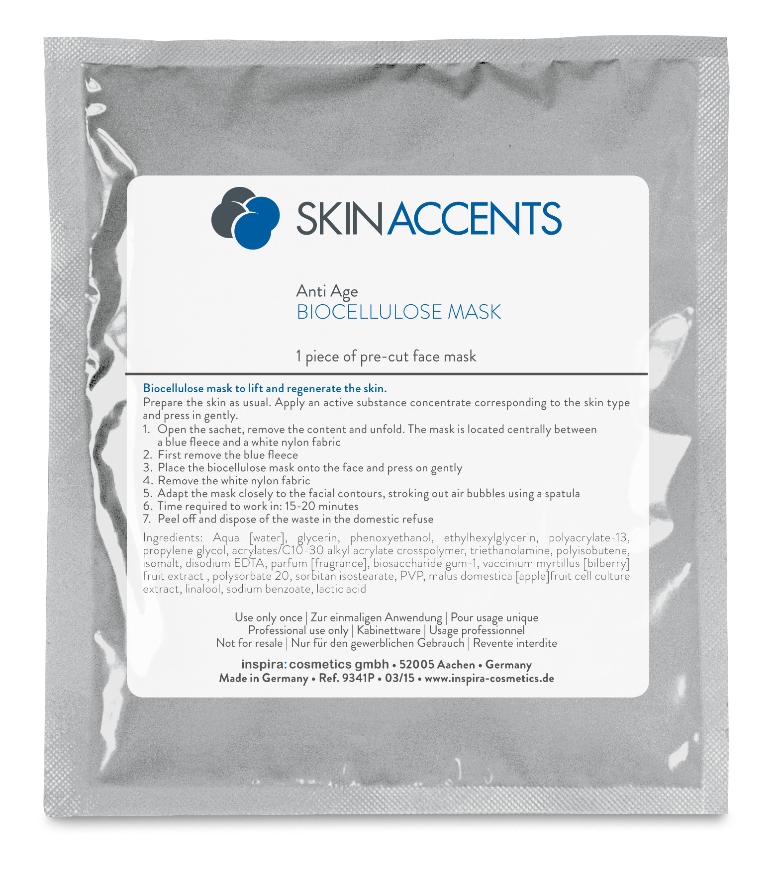 Anti Ageing Biocellulóz Maszk (8ml)